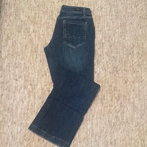 Women's Dark Blue Wide Leg Trouser Jeans